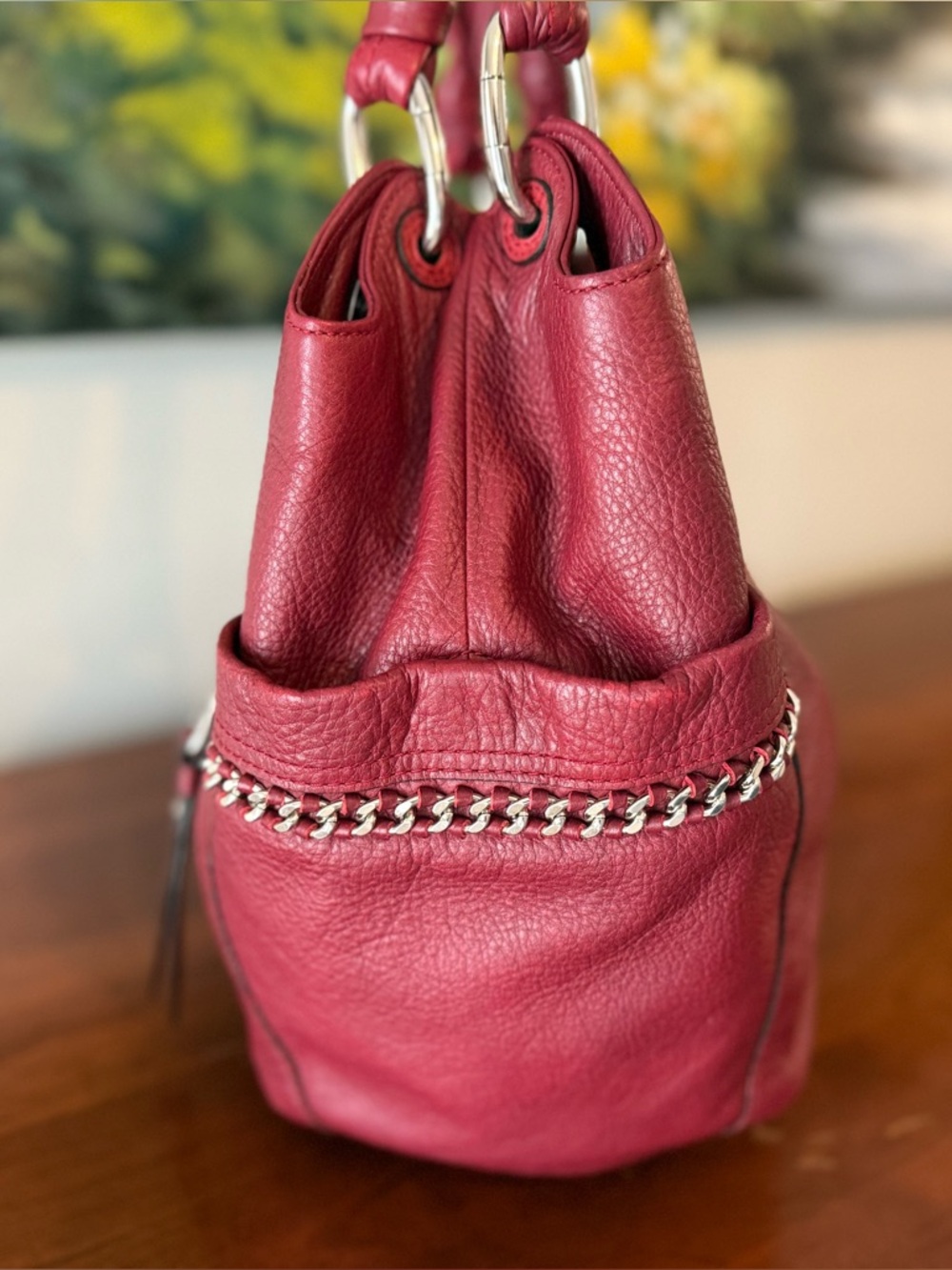 🔥 Y2K Slouchy Red Leather Bag | B. Makowsky | Leopard Lining |
Statement Tote 🔥 - Picture 7 of 15